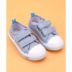Cute Walk by Babyhug Casual Shoes With Velcro Closure and Swan Embroidery - Pink