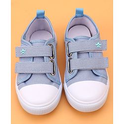 Cute Walk by Babyhug Casual Shoes With Velcro Closure and Swan Embroidery - Pink