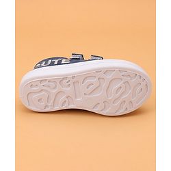 Cute Walk by Babyhug Casual Shoes With Velcro Closure Text Print - Blue