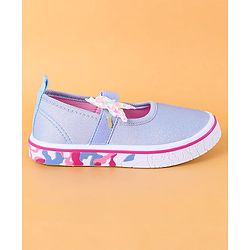 Cute Walk by Babyhug Slip On Casual Shoes with Bow Applique - Blue