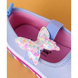 Cute Walk by Babyhug Slip On Casual Shoes with Bow Applique - Blue