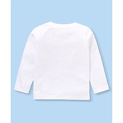 Babyhug Marvel Single Jersey Knit   Full Sleeves Night Suit with Avengers Graphics Pack of 2- White & Navy