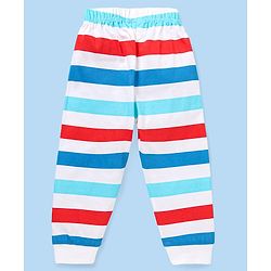 Babyhug Marvel Single Jersey Knit   Full Sleeves Night Suit with Avengers Graphics Pack of 2- White & Navy