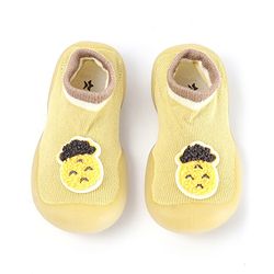 Cute Walk by Babyhug Slip On Sock shoes - Orange