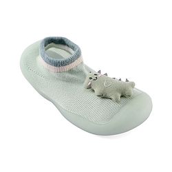 Cute Walk by Babyhug Socks Shoes Dino Applique - Green