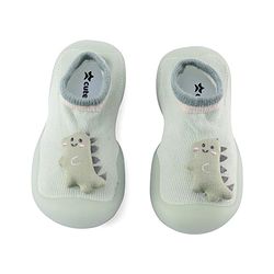 Cute Walk by Babyhug Socks Shoes Dino Applique - Green