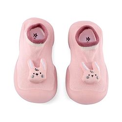 Cute Walk by Babyhug Socks Shoes Dino Applique - Pink