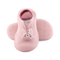 Cute Walk by Babyhug Socks Shoes Dino Applique - Pink