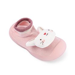 Cute Walk by Babyhug Lion Applique Slip On Sock Shoes - Yellow