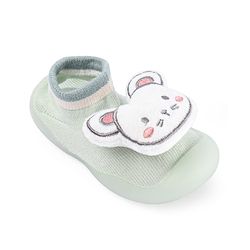 Cute Walk by Babyhug Lion Applique Slip On Sock Shoes - Yellow