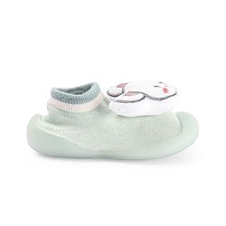Cute Walk by Babyhug Lion Applique Slip On Sock Shoes - Yellow