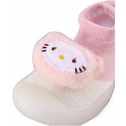 Cute Walk by Babyhug Socks shoes with Cat Applique - Pink