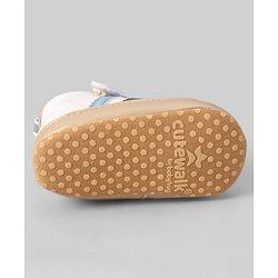 Cute Walk by Babyhug Velcro Closure Booties - Yellow