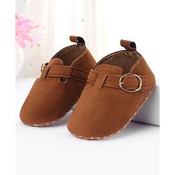 Cute Walk by Babyhug Buckle Closure Booties - Brown