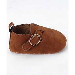 Cute Walk by Babyhug Buckle Closure Booties - Brown