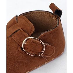 Cute Walk by Babyhug Buckle Closure Booties - Brown