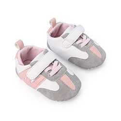 Cute Walk by Babyhug Booties with Velcro Closure - Blue & Grey