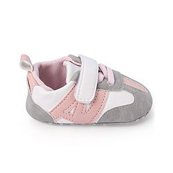 Cute Walk by Babyhug Booties with Velcro Closure - Blue & Grey