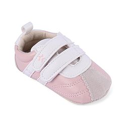 Cute Walk by Babyhug Colour Blocked Double Velcro Closure Booties - Blue