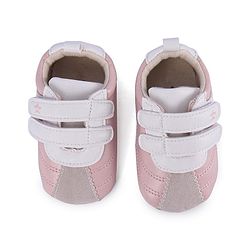 Cute Walk by Babyhug Colour Blocked Double Velcro Closure Booties - Blue