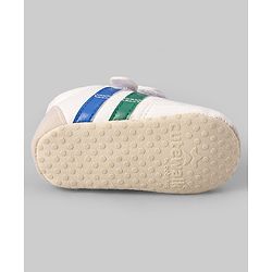 Cute Walk by Babyhug Colour Blocked Double Velcro Closure Booties - Blue