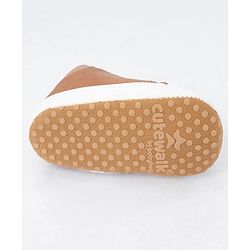 Cute Walk by Babyhug Lace Up Solid Booties - Brown