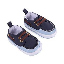 Cute Walk by Babyhug Slip On Booties with Lace Detailing - Coffee Brown