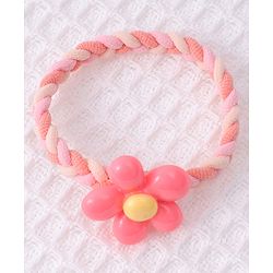 Babyhug Flower Charms Rubber Bands & Scrunchies Set of 5 - Multicolor