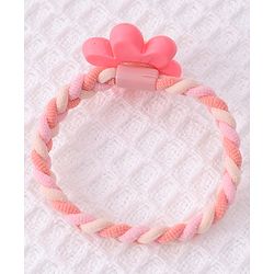 Babyhug Flower Charms Rubber Bands & Scrunchies Set of 5 - Multicolor