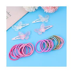 Babyhug Hair Accessories Combo Set Free Size Pack of 25 - Multicolor