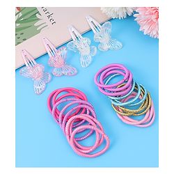 Babyhug Hair Accessories Combo Set Free Size Pack of 25 - Multicolor