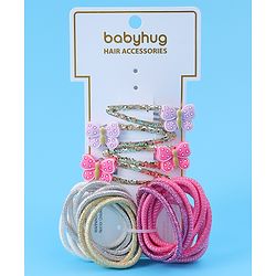 Babyhug Hair Accessories Combo Set Pack of 24 - Multicolour