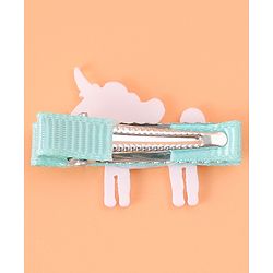 Babyhug Hair Pins And Clips With Unicorn & Floral Applique - Multicolour