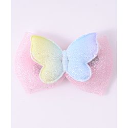 Babyhug Bow & Butterfly Hair Clips - Light Pink