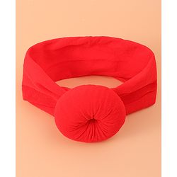 Babyhug Headband & Rubberband Combo Set of 2 - Red