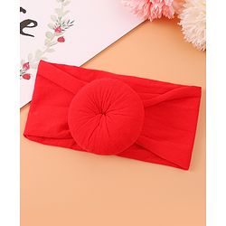 Babyhug Headband & Rubberband Combo Set of 2 - Red