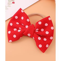 Babyhug Headband & Rubberband Combo Set of 2 - Red