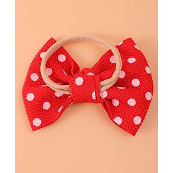 Babyhug Headband & Rubberband Combo Set of 2 - Red