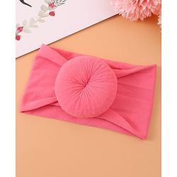 Babyhug Headband & Rubberband Combo Set of 2 - Dark Pink