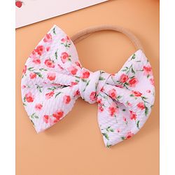 Babyhug Headband & Rubberband Combo Set of 2 - Dark Pink