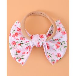 Babyhug Headband & Rubberband Combo Set of 2 - Dark Pink