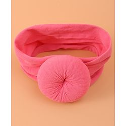 Babyhug Headband & Rubberband Combo Set of 2 - Dark Pink
