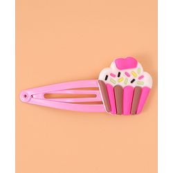 Babyhug Cupcake Hair Clips & Rubber Bands Accessories Combo Sets of 12 - Pink