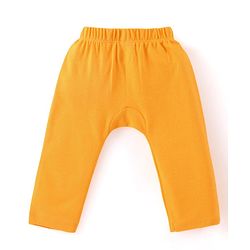 Babyhug Interlock Cotton Knit Full Length Striped Diaper Leggings With Tiger Print Pack of 3 - Blue & Yellow