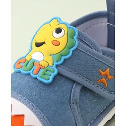 Cute Walk by Babyhug Casual Shoes with Velcro Closure Dino Applique -  Blue