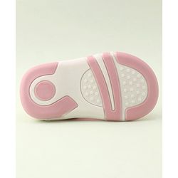 Cute Walk by Babyhug Velcro Closure Musical Sandal with Ice Cream Applique - Pink