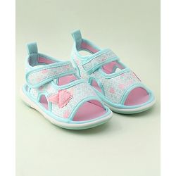 Cute Walk by Babyhug Velcro Closure Musical Sandal with Ice Cream Applique - Pink