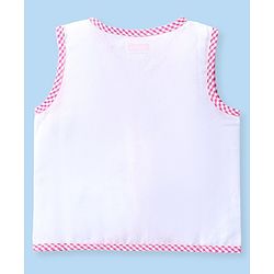 Babyhug Interlock Knit Sleeveless Front Open Vests With Animal Print Pack of 5 - White