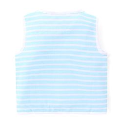 Babyhug 100% Cotton Woven Sleeveless Front Open Jhablas With Stripes & Animal Prints Pack of 5 - Multicolour