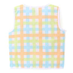 Babyhug 100% Cotton Woven Sleeveless Front Open Jhablas With Stripes & Animal Prints Pack of 5 - Multicolour